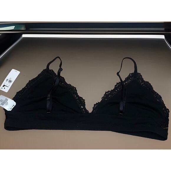 EXPRESS Wireless Lace Bralette Black Size: X Large Y2K Layering NWT - Picture 3 of 6